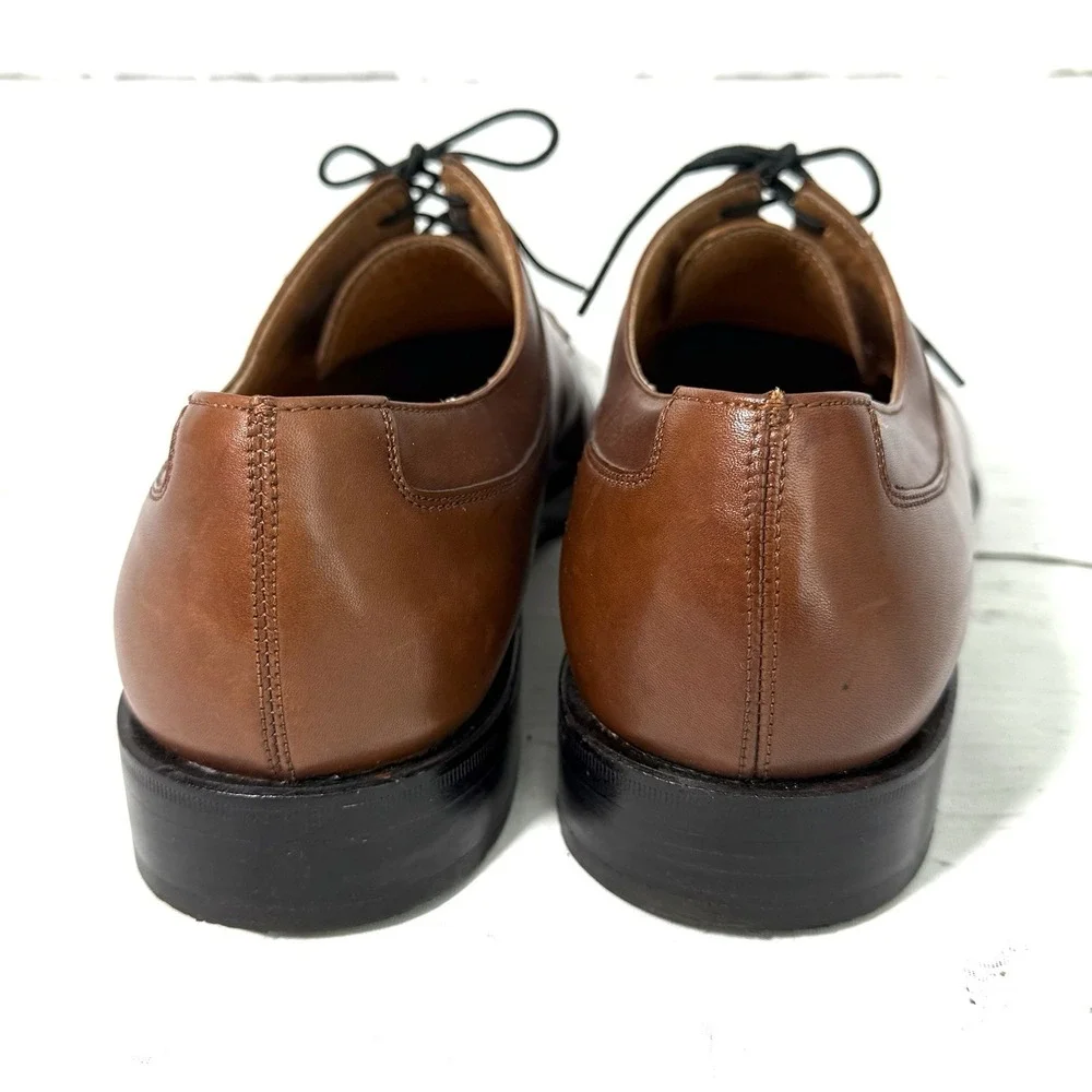 Salvatore Ferragamo Tramezza Shoes Men's 9.5 D Brown   Oxford Old Money Italy